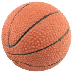 Balle basket en caoutchouc 7cm - Pour chien