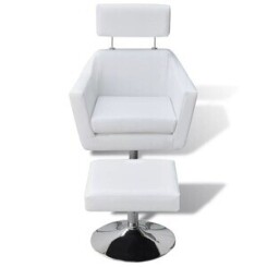 Icaverne - fauteuils club, fauteuils inclinables et chauffeuses lits distingué fauteuil tv blanc similicuir