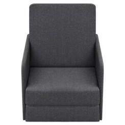 Icaverne - fauteuils club, fauteuils inclinables et chauffeuses lits splendide fauteuil convertible gris foncé tissu