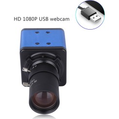 1080P Camera HD Webcam Ordinateur Camera 2 megapixels 10X Zoom optique 80 degres grand angle Mise au point manuelle automatique Correction