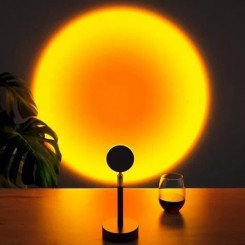 10W Lampe à Poser .Sunset Projection Lamp JEEMAK .Lampe de table . Lampe de nuit .lampe de salon. Lumière du coucher du soleil
