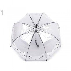 1pc Blanc Filles Transparent Parapluie Chat, Les Enfants Parapluies & Imperméables, Et, Accessoires De Mode