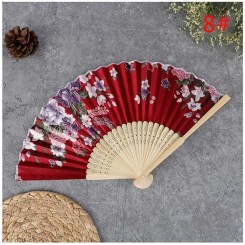 eventaillot éventail chinois en soie de style japonais - Pliable - Cadeau de mariage - En bambou - Vintage35275