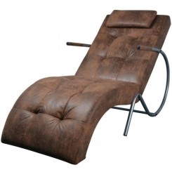 9015MAGASIN Ergonomique Chaise longue Méridienne Contemporain - Chaise de Relaxation Fauteuil de massage Relax Massant avec oreiller