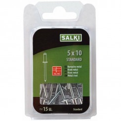 0324008 - rivet standard al/ac 4x8mm Blister noir - Salki