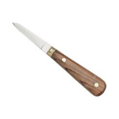 Cuisine couteaux a huitres divers - 2408 - couteau huitres lancette palissandre inox