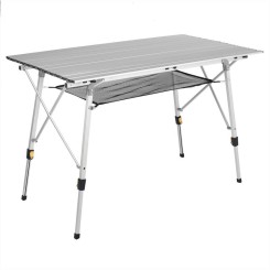 120 * 70 * 73 cm Table de pique nique camping pliante en aluminium Hauteur ajustable