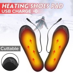 Semelles de Chaussures Chauffantes Chauffe-pied Electrique USB chargeur S-M Bo33684