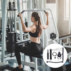 1 Set Machine de câble de poulie pratique durable pour les adultes femmes barre - haltere - poids fitness - musculation