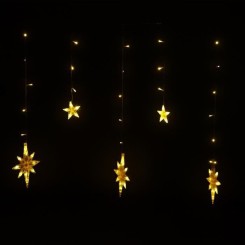 1pc rideau LED STAR LIGHT String LUMIÈRE POLARIS Rideau Lumière pour la fête balise solaire - borne solaire luminaire d'exterieur