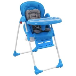 6186LIFE® Chaise haute pour bébé évolutive Ergonomique ,Siège Rehausseur Pour Enfant, Bleu et gris