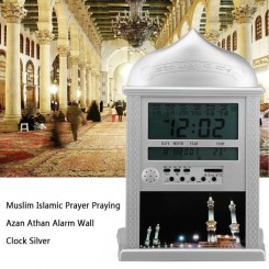 BON 1 Pièce Musulmans Priant Islamique Azan Horloge de Table Azan RéVeils avec Stylo 1500 Villes Athan Adhan Salah Durable