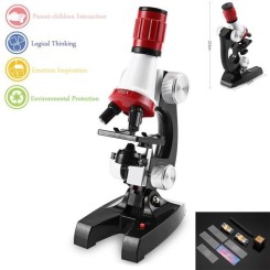 1200X Zoom Biologique Microscope Science de Biologie d'Enfant en Plastique Jeux Scientifiques Éducatif Débutant Instruments Cadeau