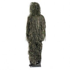 Accessoires auto Insma 5 pièces gillie ghillie costume woodland camouflage camo pantalon veste capuche fusil garniture