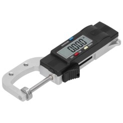 Fafeicy Micromètre électronique Micromètre Numérique 0-25mm/0-1po Jauge Extérieure d'Épaisseur Électronique Règle Outil de