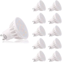 (Lot de 10 Blanc Naturel) LOHAS 6W GU10 Ampoule LED, 4000K Blanc Naturel, 50W Ampoule Halogène Équivalent, 500lm, 120°Larges Fa A230