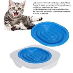 GOBRO/ Toilette pour chaton Kit de dressage de toilettes pour chat pour animaux de compagnie Système de formation de toilette