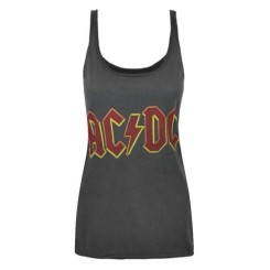Amplified - Débardeur à logo AC/DC - Femme (L) (Charbon) - UTNS4730
