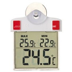 NATURE Thermomètre extérieur mini-maxi - Fixation par ventouse