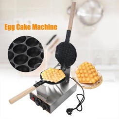 1.4KW 220V Gaufrier Electrique Pancake Waffle Crêpière Machine aux Oeufs Cuisine