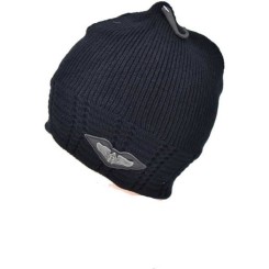 1 bonnet - homme - noir - Taille unique - 100% acrylique - doublé polaire