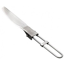 Couteau cu300 titanium. Vaisselle camping pliable haute gamme pour bivouac et randonnée
