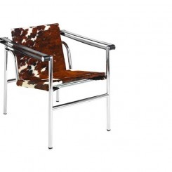 Chaise LC1 Le Corbusier - Pony marron