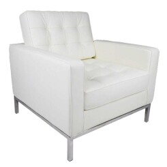 Fauteuil Lounge Knoll - Blanc