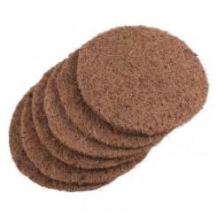12 pcs tapis de fibre de coco de noix de sèche naturel rond stop oeufs nid ensemble meubles de salon meuble de sejour - entree