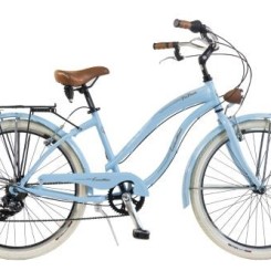 Vélo Cruiser Femme - Via Veneto By Canellini Alluminium Bleu - Bicyclette Ville Retro Vintage