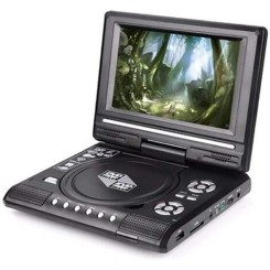 7,8 pouces lecteur dvd portable, batterie rechargeable blu-ray avec tv fm usb jeu fonction tv et mobile lecteur dvd