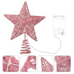 1 décor à suspendre en étoile à cinq branches pour sapin de Noël (sans boule de noel - decoration de sapin decoration de noel