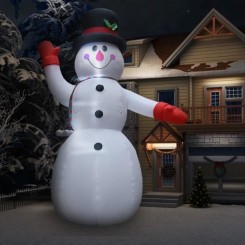 #26961 Bonhomme de neige - Personnage de Noël Décoration de Noël gonflable avec LED IP44 600 cm XXL Meuble©