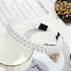 26 -Levao élégant grandes perles de Simulation cheveux cerceau bandeau bandes de cheveux pour accessoire cheveux pour femme perles d