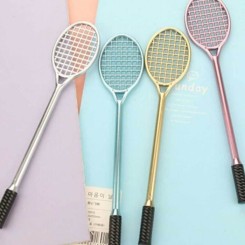 10 pièces stylos mignon badminton raquette stylo tennis enfants cadeau pour bureau école  STYLO - PARURE DE STYLO - RECHARGE