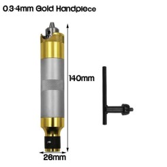 0.3-4mm Gold -Perceuse électrique poignée en acier inoxydable,mandrin à arbre Flexible de 6mm,outil électrique,Mini meuleuse sépa
