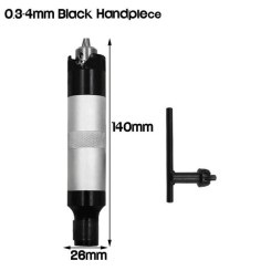 0.3-4mm Black -Perceuse électrique poignée en acier inoxydable,mandrin à arbre Flexible de 6mm,outil électrique,Mini meuleuse sép