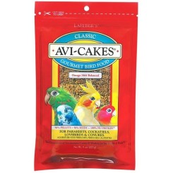 Classic Avi-Cakes Nourriture pour Oiseaux de Compagnie, fabriquée avec des ingrédients sans OGM et de qualité Humaine, pour calopsit