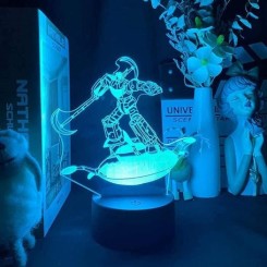 3D Anime Lampe Illusion Légère Nightlight Japonais UFO Robot Goldorak LED Chambre Nuit Puissance Puissance Lampe Pour Enfants Girl