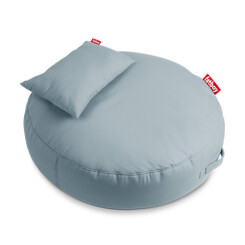 FATBOY pouf fauteuil rond pour extérieur PUPILLOW (Mineral blue - polyester)