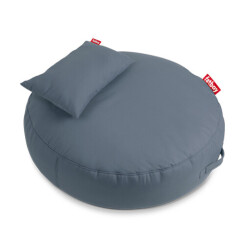 FATBOY pouf fauteuil rond pour extérieur PUPILLOW (Steel blue - polyester)