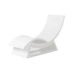 SLIDE bain de soleil chaise longue TIC TAC (Blanc lait - Polyéthylène)