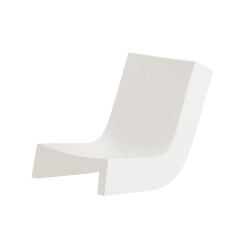 SLIDE chaise longue TWIST (Blanc lait - Polyéthylène)