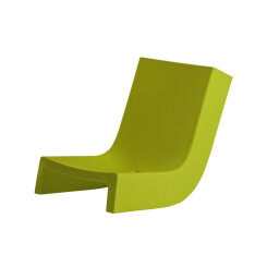SLIDE chaise longue TWIST (Citron vert - Polyéthylène)