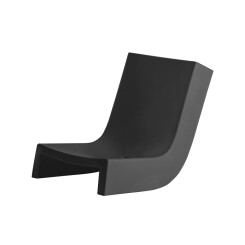 SLIDE chaise longue TWIST (Noir - Polyéthylène)