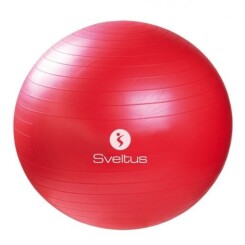 ballon de fitness 65 cm rouge en boîte