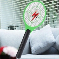 Accessoires de ménage Generic Tueur de moustique batte de tennis électrique raquette de poche insecte fly bug wasp swatter vinwo549