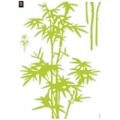 PLAGE Stickers déco -  Bambous 1 planche - 48 x 68 cm