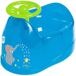 DBB REMOND Pot bébé - Décor éléphant avec volant - Bleu translucide