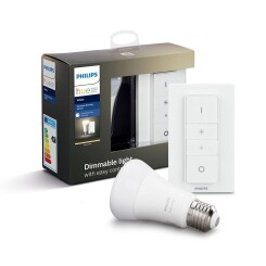 Ampoule connectée E27  white + télécommande